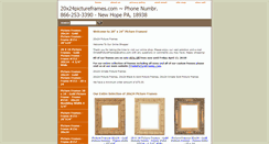 Desktop Screenshot of 20x24pictureframes.com