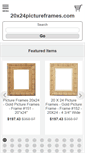 Mobile Screenshot of 20x24pictureframes.com